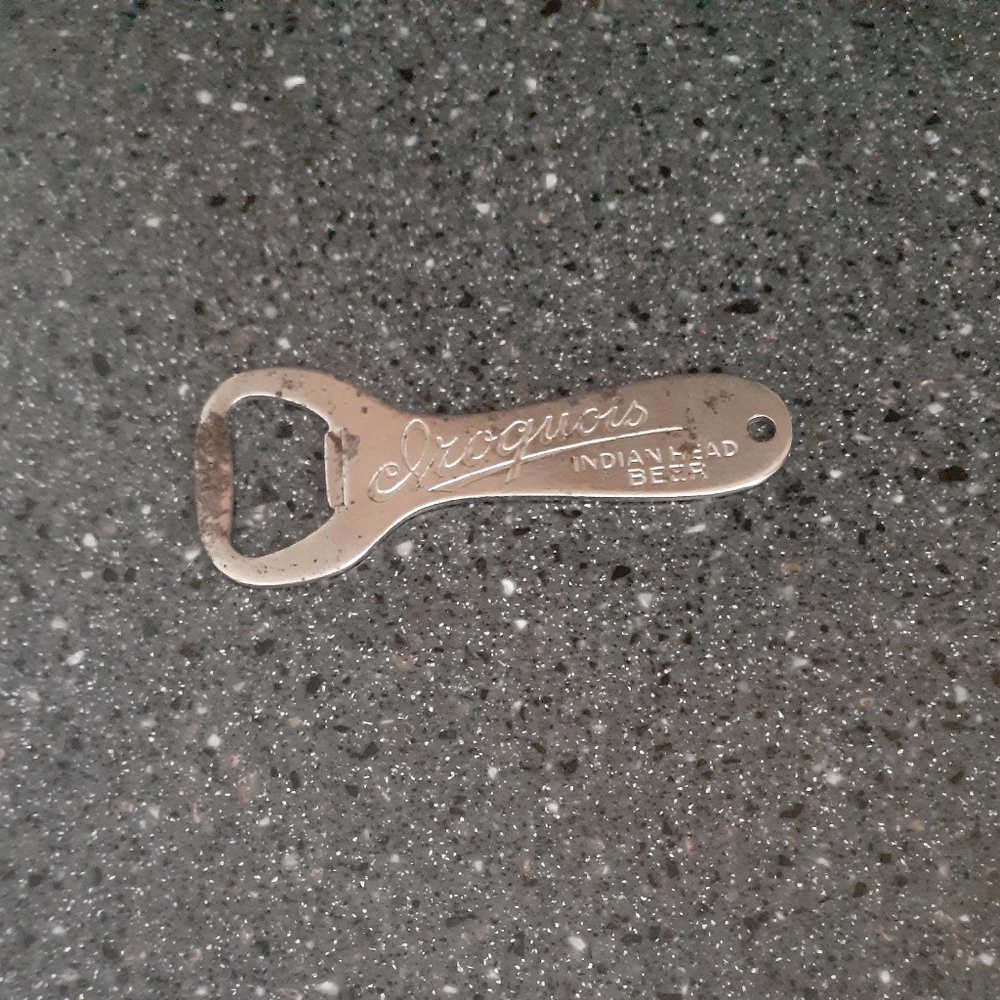 Vintage Metal Iroquois Indian Head Bottle Opener